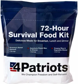 72-Hour Emergency Food Survival Supply Kit 16 Servings