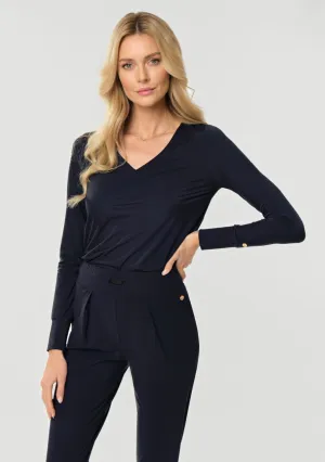 LEGEND Silken Light Blouse deep navy