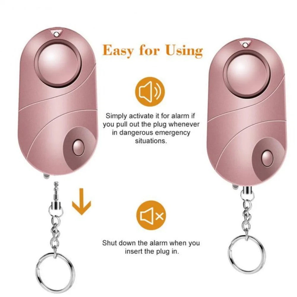 Personal Flashing Alarm Keychain