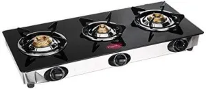 Pigeon Favourite 3 Burner Black Line Cook Top Stove