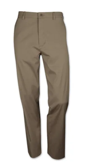 Sportif Mens Trinidad Plain Front Stretch Pants/Olive