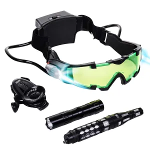 Spy Set for Kids - Kids Spy Gadgets Kit - Night Vision Goggles, Invisible Pen, Flashlight